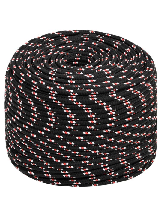 Pracovní lano černé 6 mm 250 m polypropylen
