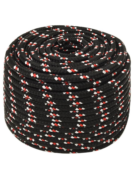 Lodní lano černé 12 mm 100 m polypropylen