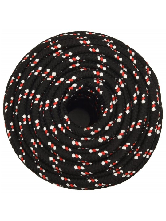 Lodní lano černé 12 mm 100 m polypropylen