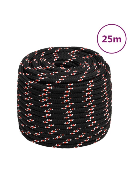 Lodní lano černé 16 mm 25 m polypropylen