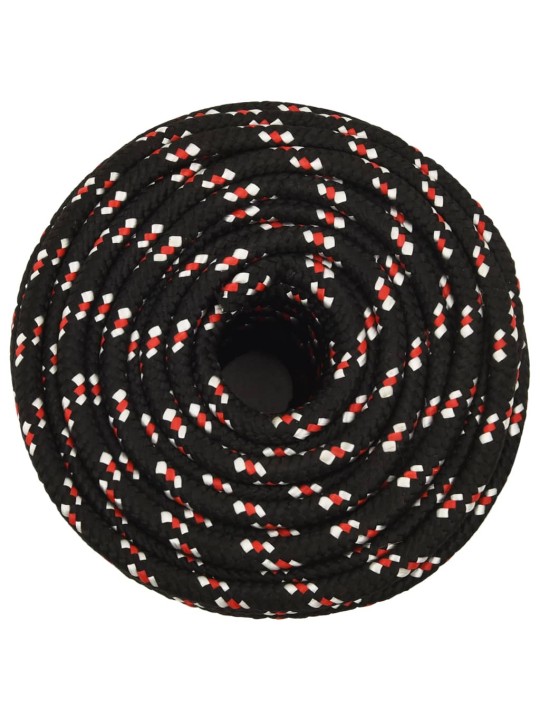 Lodní lano černé 16 mm 100 m polypropylen