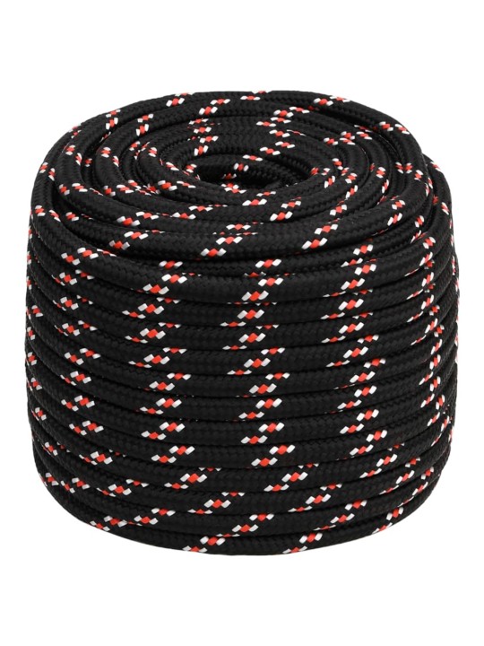 Lodní lano černé 18 mm 100 m polypropylen