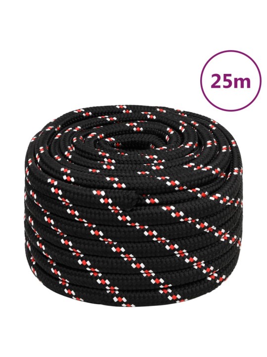 Lodní lano černé 20 mm 25 m polypropylen