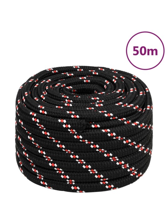 Lodní lano černé 20 mm 50 m polypropylen