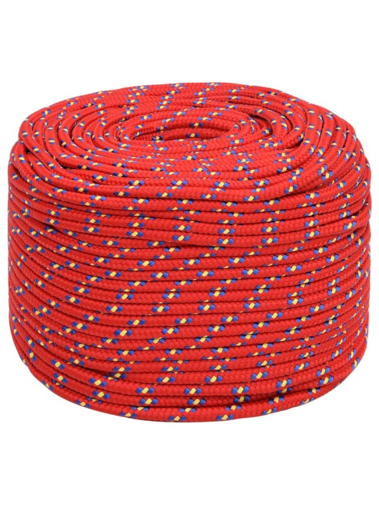 Lodní lano červené 8 mm 50 m polypropylen