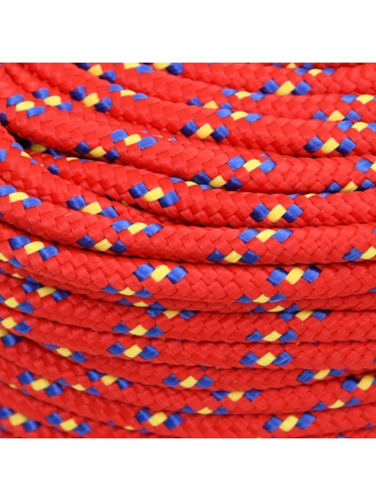 Lodní lano červené 10 mm 25 m polypropylen