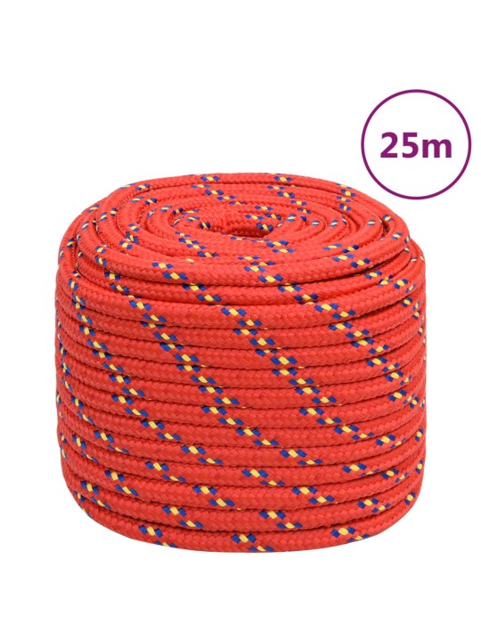 Lodní lano červené 16 mm 25 m polypropylen