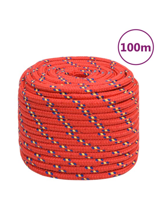 Lodní lano červené 16 mm 100 m polypropylen