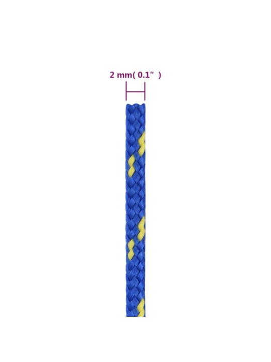 Lodní lano modré 2 mm 25 m polypropylen