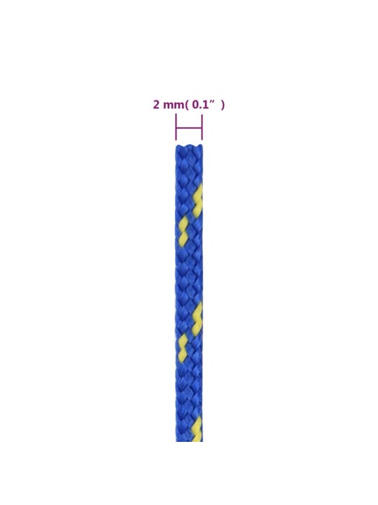 Lodní lano modré 2 mm 250 m polypropylen