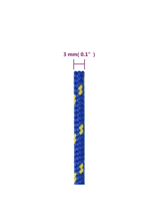 Lodní lano modré 3 mm 500 m polypropylen