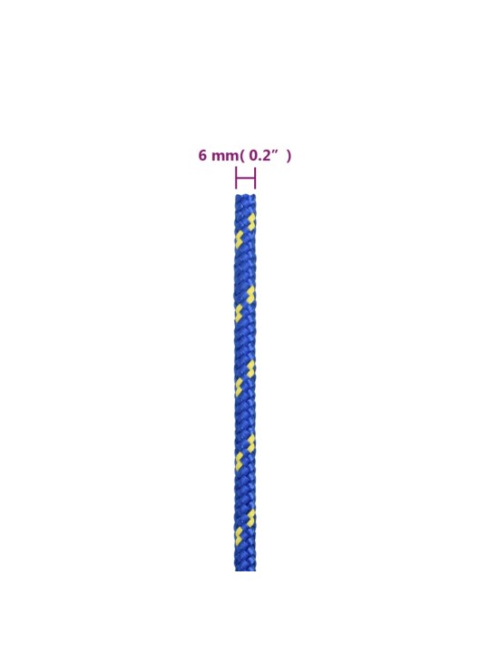 Lodní lano modré 6 mm 25 m polypropylen