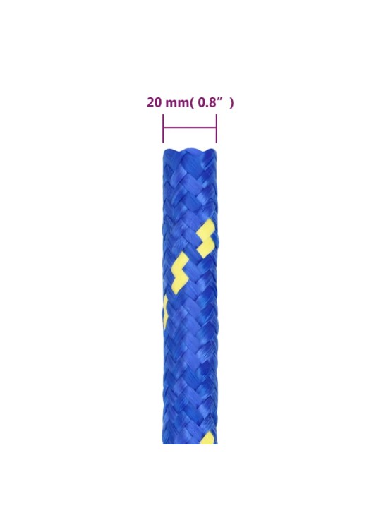 Lodní lano modré 20 mm 25 m polypropylen