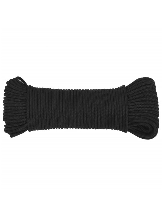 Lodní lano celočerné 3 mm 25 m polypropylen