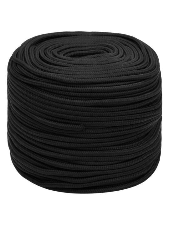 Lodní lano celočerné 6 mm 25 m polypropylen