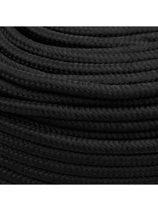 Lodní lano celočerné 6 mm 25 m polypropylen