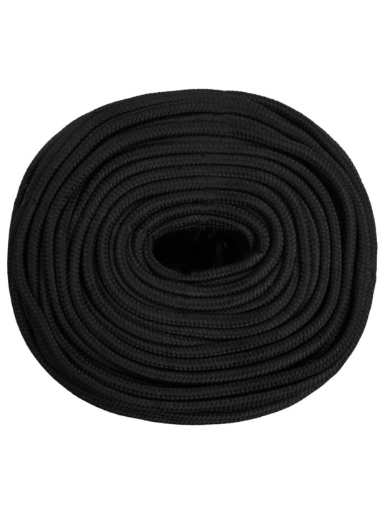 Lodní lano celočerné 8 mm 100 m polypropylen