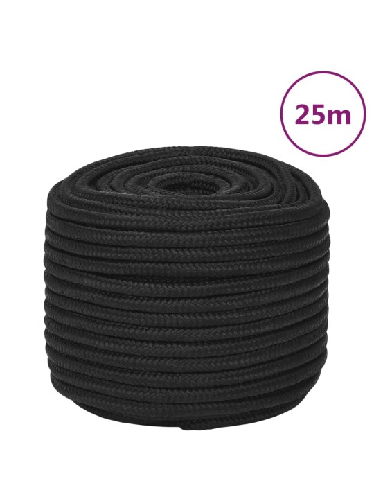 Lodní lano celočerné 12 mm 25 m polypropylen