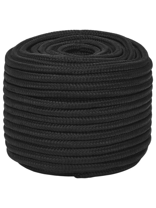 Lodní lano celočerné 12 mm 25 m polypropylen