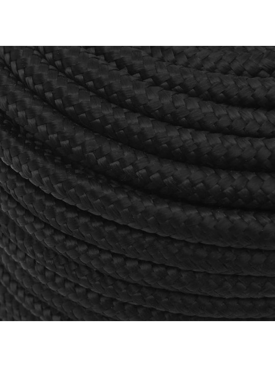Lodní lano celočerné 14 mm 25 m polypropylen