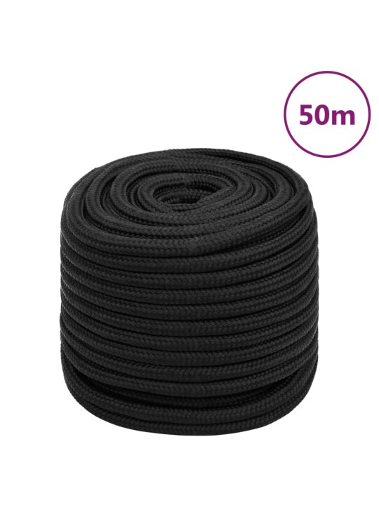 Lodní lano celočerné 16 mm 50 m polypropylen