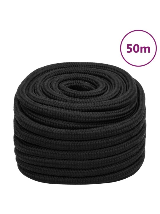 Lodní lano celočerné 20 mm 50 m polypropylen