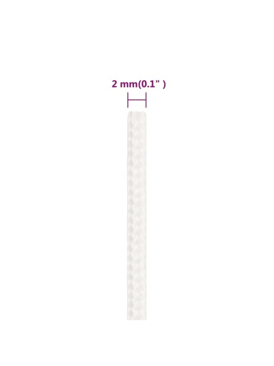 Lodní lano celobílé 2 mm 250 m polypropylen