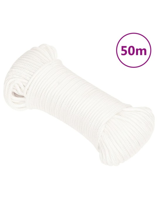 Lodní lano celobílé 4 mm 50 m polypropylen
