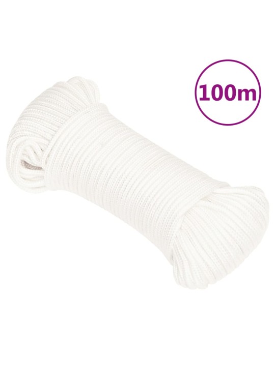 Lodní lano celobílé 5 mm 100 m polypropylen