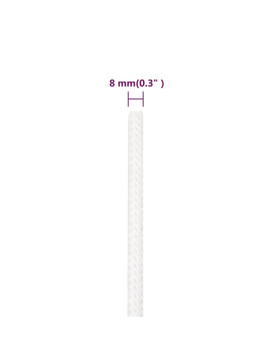 Lodní lano celobílé 8 mm 50 m polypropylen