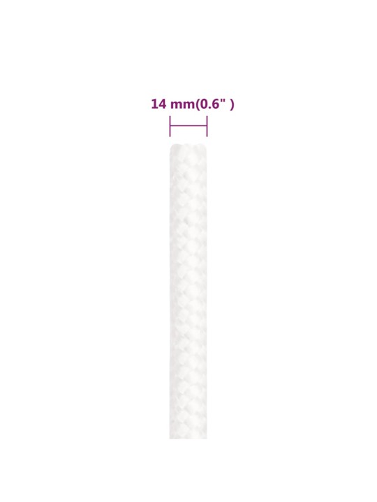 Lodní lano celobílé 14 mm 25 m polypropylen