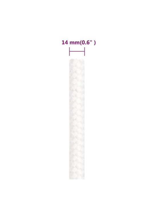 Lodní lano celobílé 14 mm 100 m polypropylen