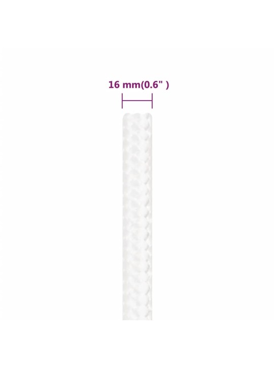 Lodní lano celobílé 16 mm 25 m polypropylen