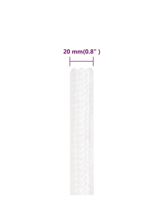 Lodní lano celobílé 20 mm 50 m polypropylen