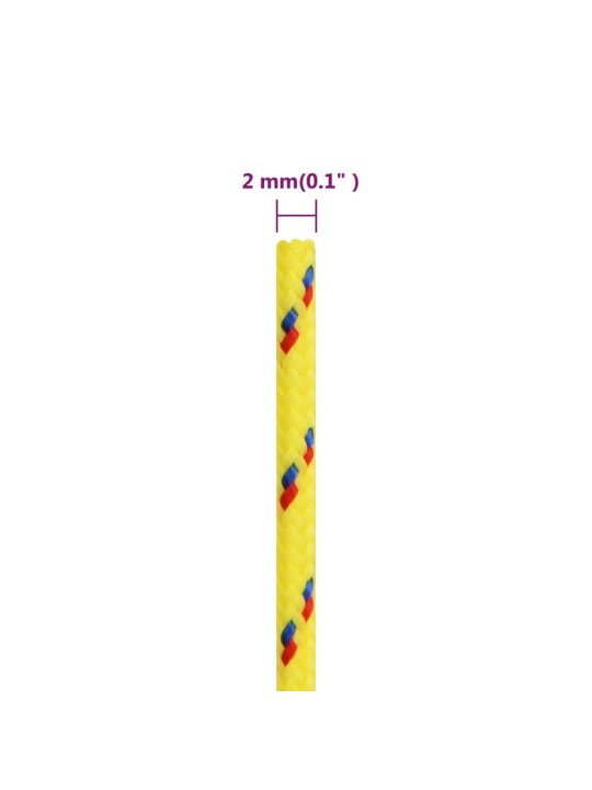 Lodní lano žluté 2 mm 50 m polypropylen