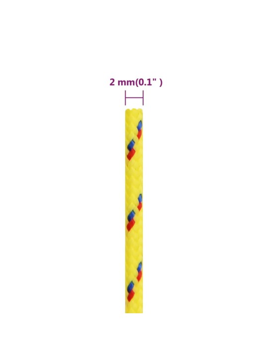 Lodní lano žluté 2 mm 100 m polypropylen