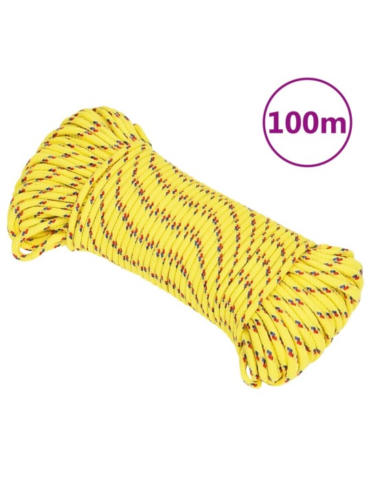 Lodní lano žluté 3 mm 100 m polypropylen