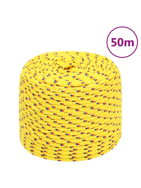 Lodní lano žluté 8 mm 50 m polypropylen