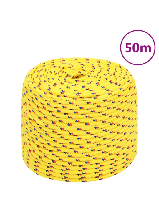 Lodní lano žluté 10 mm 50 m polypropylen