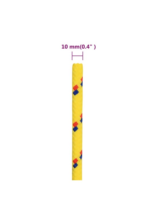 Lodní lano žluté 10 mm 100 m polypropylen