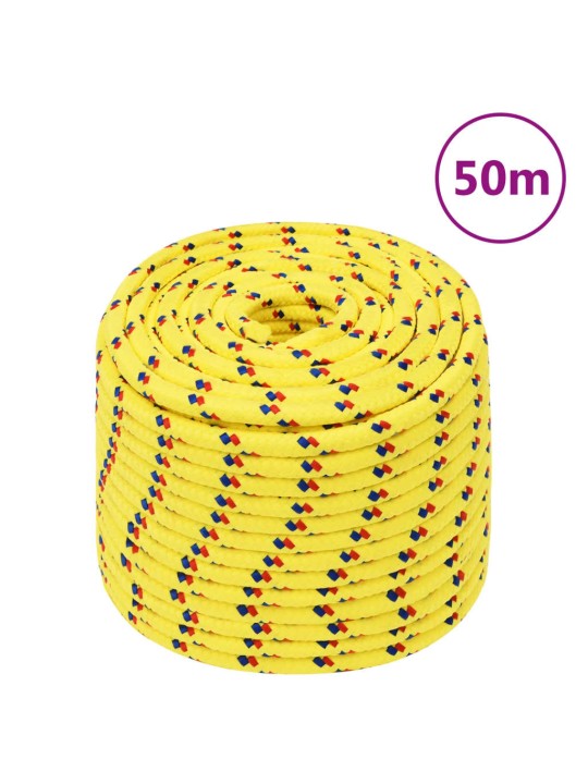 Lodní lano žluté 12 mm 50 m polypropylen