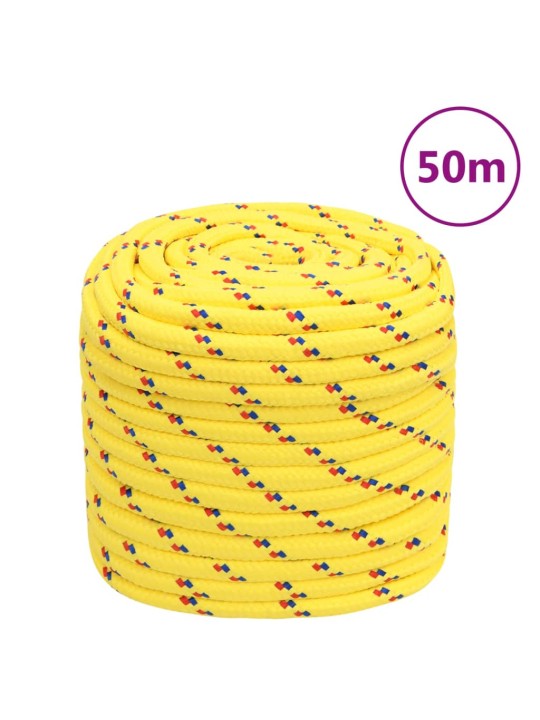 Lodní lano žluté 18 mm 50 m polypropylen
