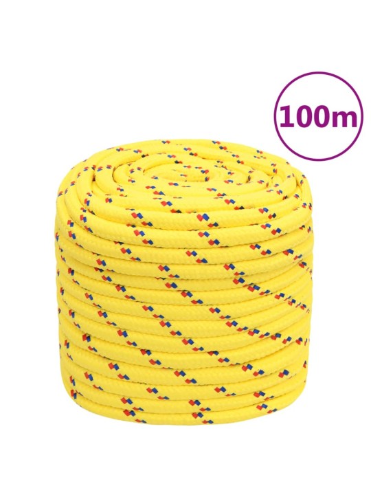 Lodní lano žluté 18 mm 100 m polypropylen