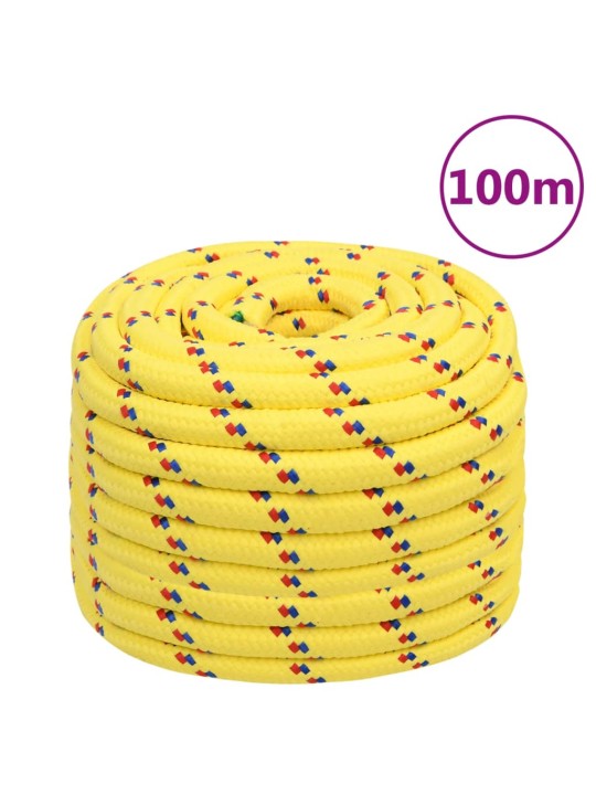 Lodní lano žluté 20 mm 100 m polypropylen