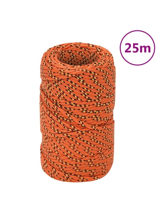 Lodní lano oranžové 2 mm 25 m polypropylen