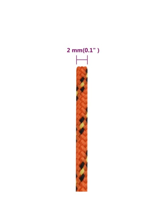Lodní lano oranžové 2 mm 100 m polypropylen