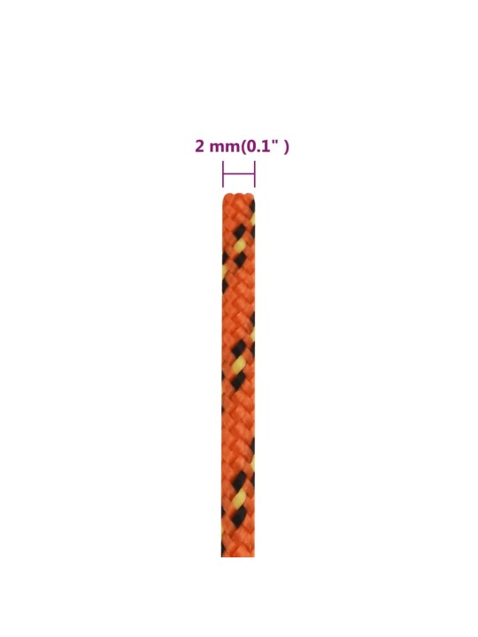 Lodní lano oranžové 2 mm 500 m polypropylen