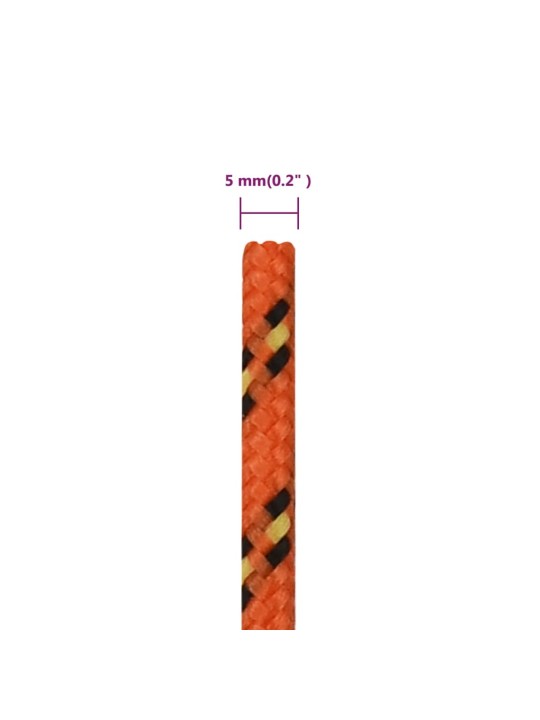 Lodní lano oranžové 5 mm 50 m polypropylen