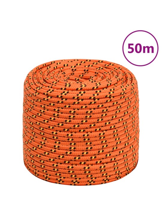 Lodní lano oranžové 10 mm 50 m polypropylen