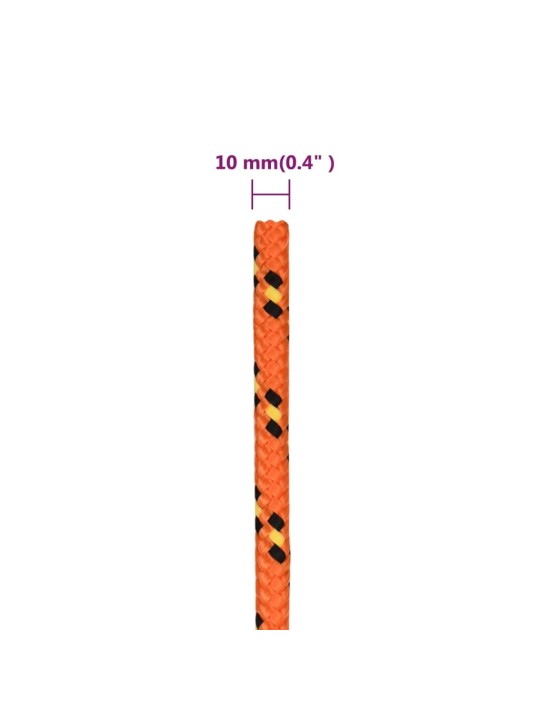 Lodní lano oranžové 10 mm 100 m polypropylen